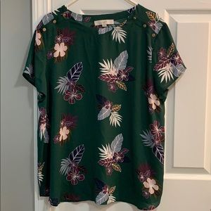 Loft floral print blouse